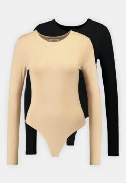 Even&Odd 2 PACK - Long Sleeved Top - Light Pink/black -Even&Odd ce14e63a0fb6402787f5d4c6f84eb4a7