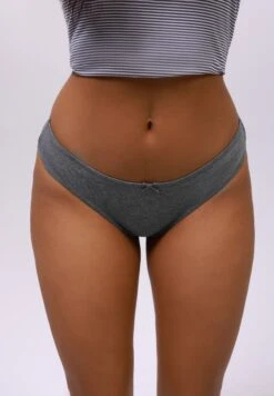 Even&Odd 5 PACK - Briefs - Grey/beige Stripe Solid Mix -Even&Odd cf84748528fa429aa26babc7d17c59e2