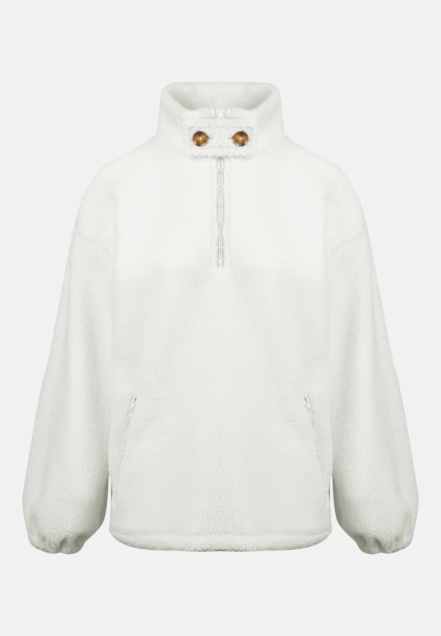 Even&Odd Fleece Jumper - Cream 7 Even&Odd Fleece Jumper - Cream - Image 5