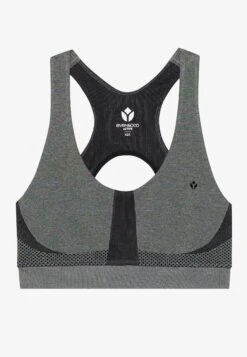 MEDIUM SUPPORT SEAMLESS SPORTS BRA WITH CUT OUT RACER BACK - Medium Support Sports Bra - Mint -Even&Odd d16efa96c2714f109cc79ae905d3cb8e