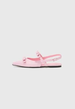 Even&Odd Ankle Strap Ballet Pumps - Pink