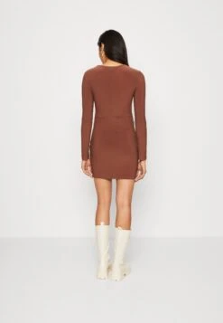 Even&Odd Jersey Dress - Brown -Even&Odd d4804b1de33d44008398f07213747c06