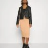 Even&Odd 2 Pack - Pencil Skirt - Black/Camel -Even&Odd d6287a23d6e748f5ab0a58e3e913c9e5