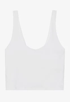 ESSENTIAL QUICK DRY CROPPED FITTED SLEEVELESS TOP - Top - Dark Blue -Even&Odd db9207491efa4857b0c6234cf618daba