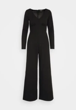 Even&Odd Wide Leg Long Sleeves Bodice - Jumpsuit - Black -Even&Odd dee1c6a6dfe040bc851a5efb9f6f3be6