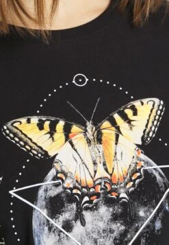Even&Odd Hattie Moon And Butterly Tee - Print T-Shirt - Black -Even&Odd dfcdd184d459433cb8f4892787c5d4f4