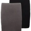 Even&Odd 2 Pack - Mini Skirt - Grey/Black