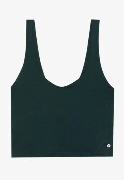 ESSENTIAL QUICK DRY CROPPED FITTED SLEEVELESS TOP - Top - Dark Blue -Even&Odd e1b8ff58ccf24d7eacf1643189796866