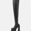 Over-The-Knee Boots - Black -Even&Odd e471c5df38154890b14833bc3b0a063e