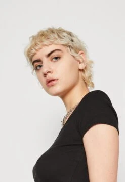 Even&Odd 2 Pack - Basic T-Shirt - Black/Grey -Even&Odd ec99853753b544b49bff72c681e639da