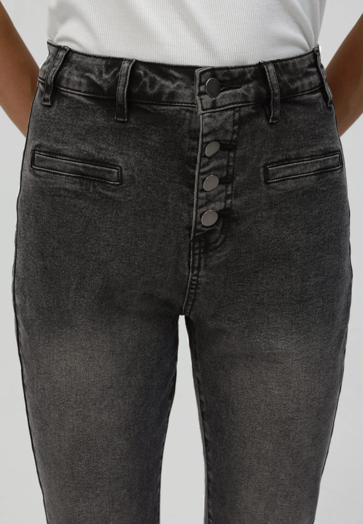 Even&Odd Jeans Skinny Fit - Washed Grey 9 Even&Odd Jeans Skinny Fit - Washed Grey - Image 7