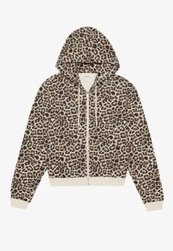 Even&Odd Zip-up Sweatshirt - Beige -Even&Odd f17645cb2d1b4d628ea0422c73ae6cb7