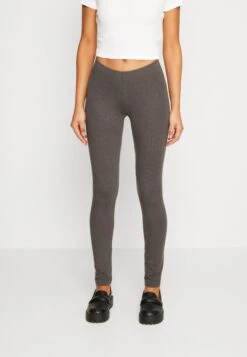 Even&Odd 3 Pack - Leggings - Trousers - Black/Khaki/Mottled Dark Grey -Even&Odd f1a0445c0f574f7385b21fbaa3f198e0
