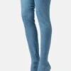 Even&Odd Over-The-Knee Boots - Blue -Even&Odd ff878d31fa9143479a13cfe214a22440